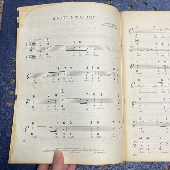 1975 organ sheet music 27 Nostalgic favorites - Picture 8 of 11